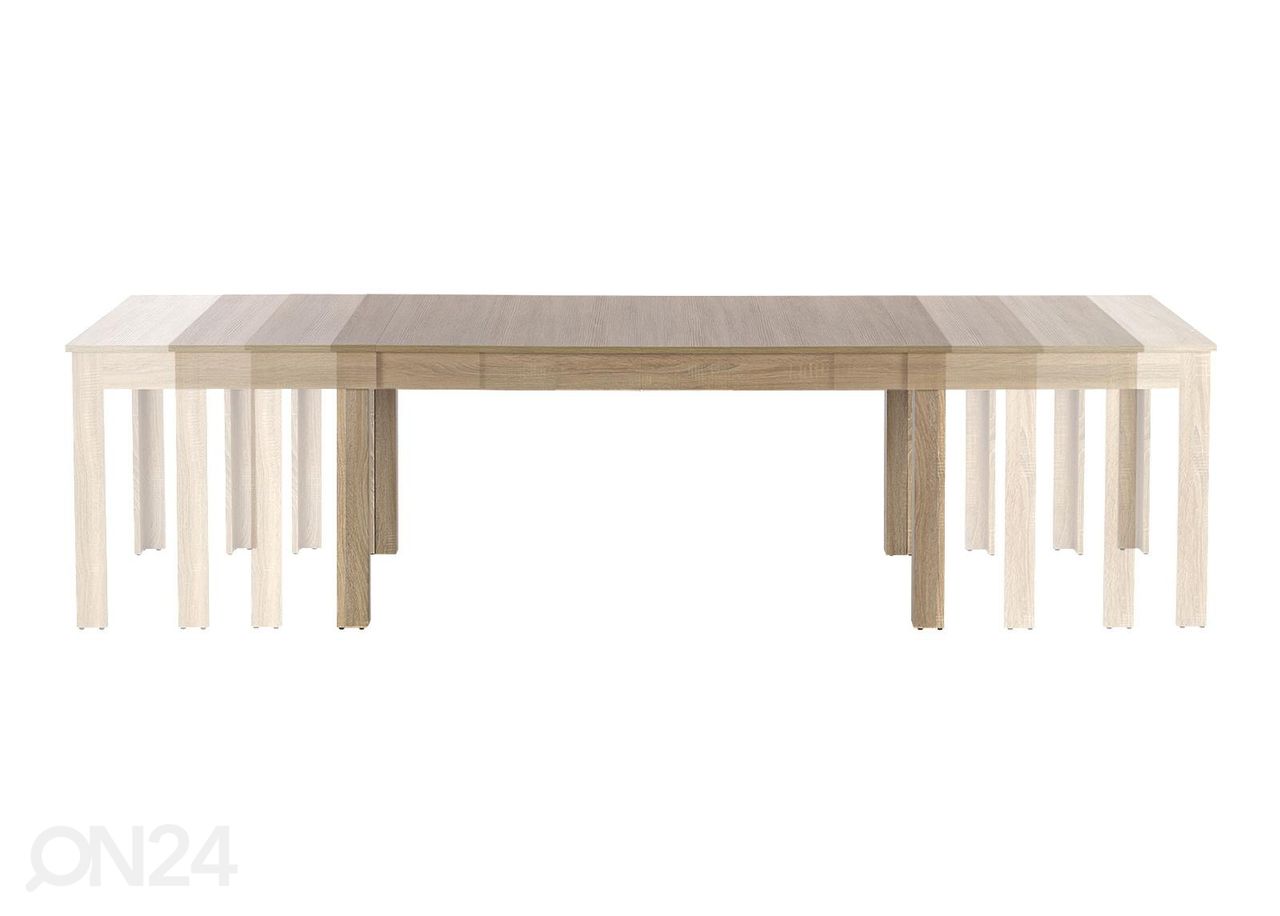 Jatkettava ruokapöytä 160/300x90 cm kuvasuurennos