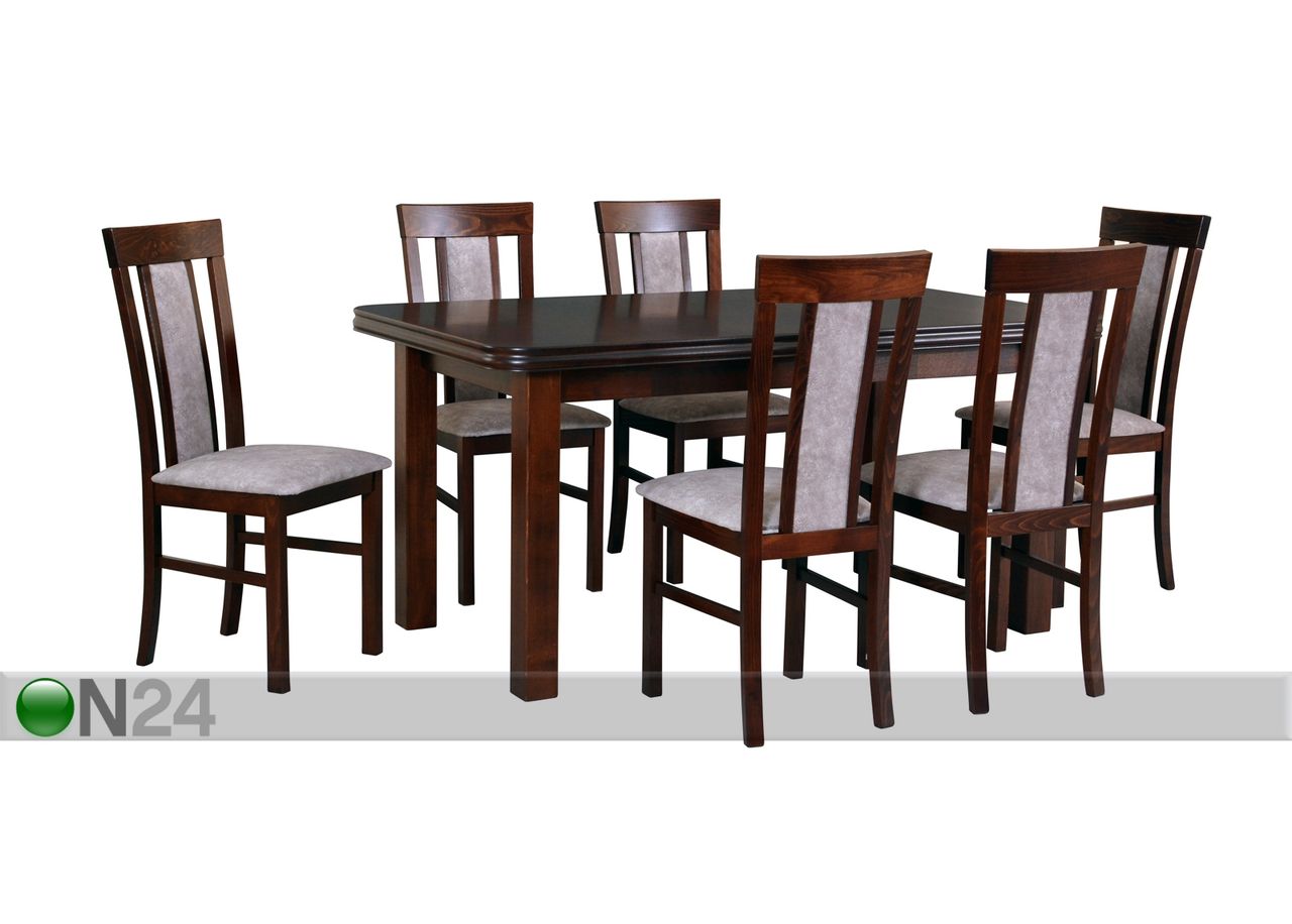 Jatkettava ruokapöytä 200-300x100 cm kuvasuurennos