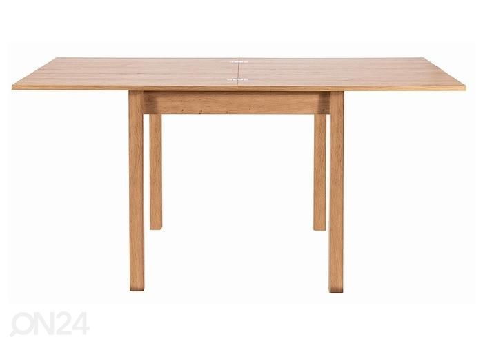 Jatkettava ruokapöytä 80-160x80 cm kuvasuurennos