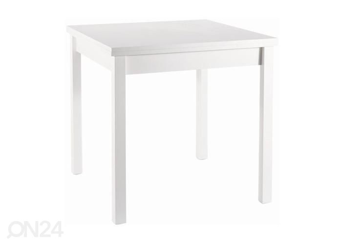 Jatkettava ruokapöytä 80-160x80 cm kuvasuurennos