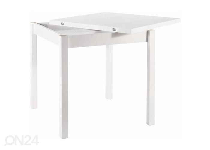 Jatkettava ruokapöytä 80-160x80 cm kuvasuurennos