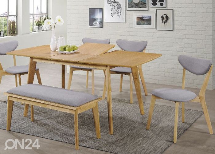 Jatkettava ruokapöytä 80x120-160 cm kuvasuurennos