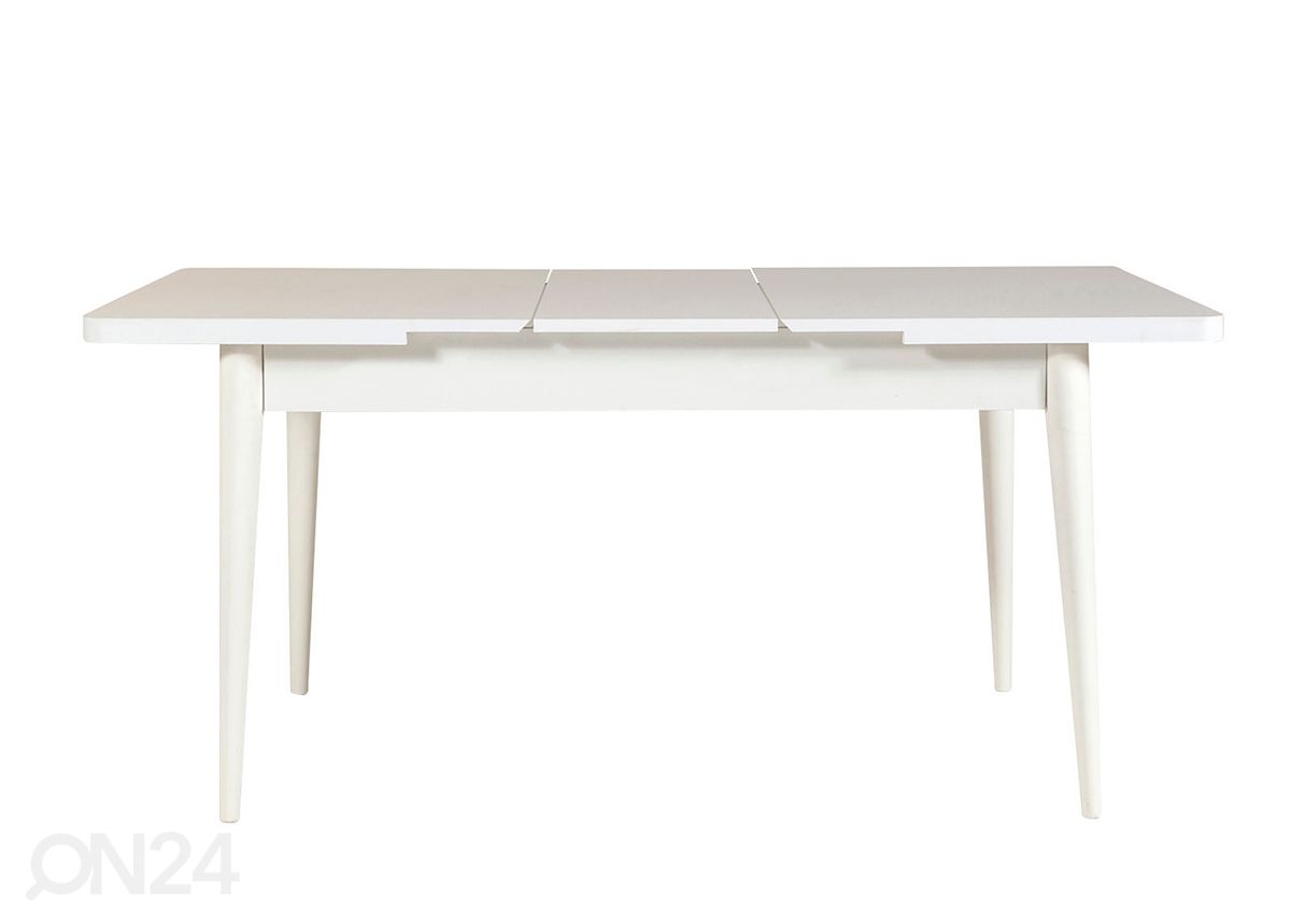 Jatkettava ruokapöytä 80x130-165 cm + 2 tuolia + 2 penkkiä kuvasuurennos