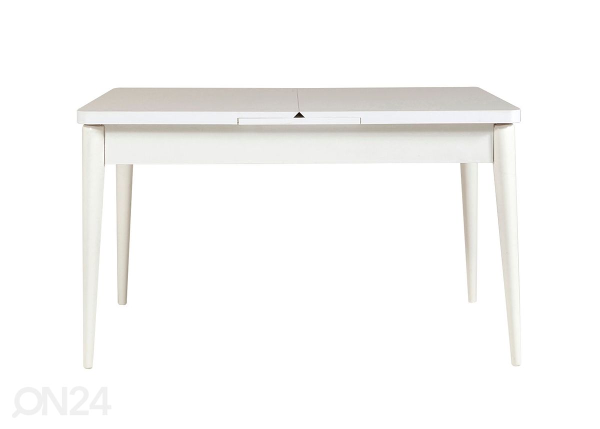Jatkettava ruokapöytä 80x130-165 cm + 2 tuolia + 2 penkkiä kuvasuurennos