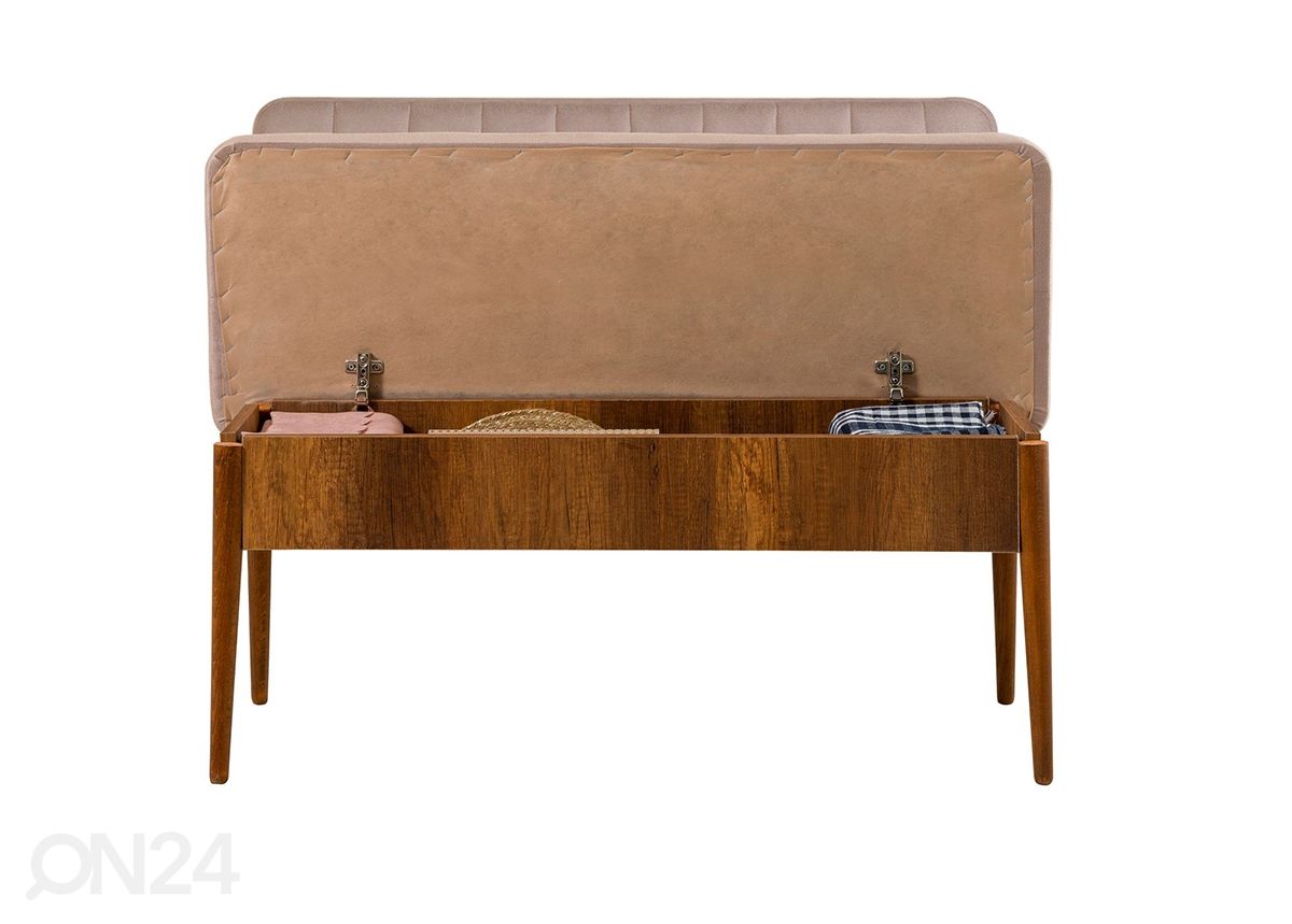 Jatkettava ruokapöytä 80x130-165 cm + 2 tuolia + 2 penkkiä kuvasuurennos