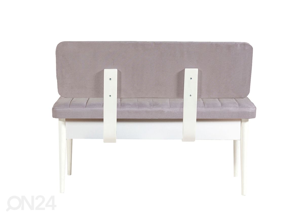 Jatkettava ruokapöytä 80x130-165 cm + 2 tuolia + 2 penkkiä kuvasuurennos