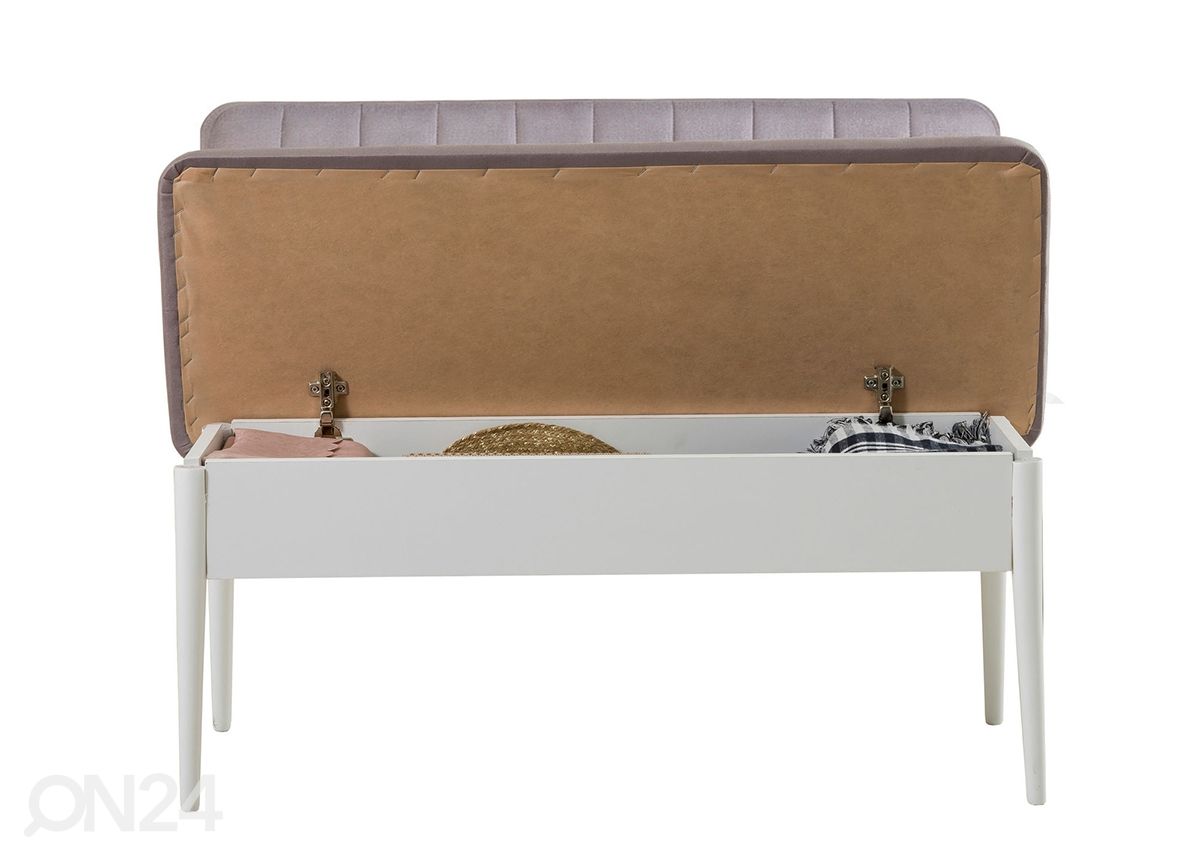 Jatkettava ruokapöytä 80x130-165 cm + 2 tuolia + 2 penkkiä kuvasuurennos