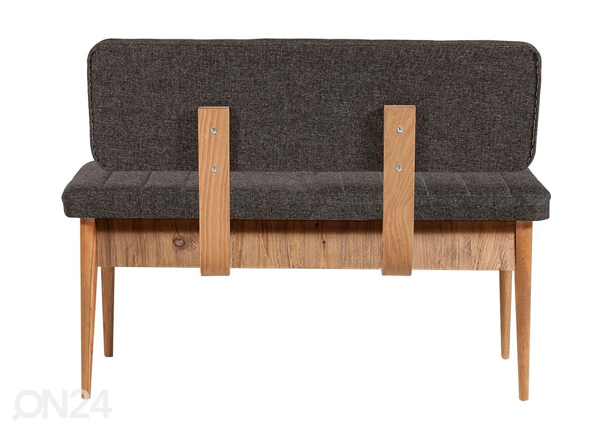Jatkettava ruokapöytä 80x130-165 cm + 2 tuolia + 2 penkkiä kuvasuurennos