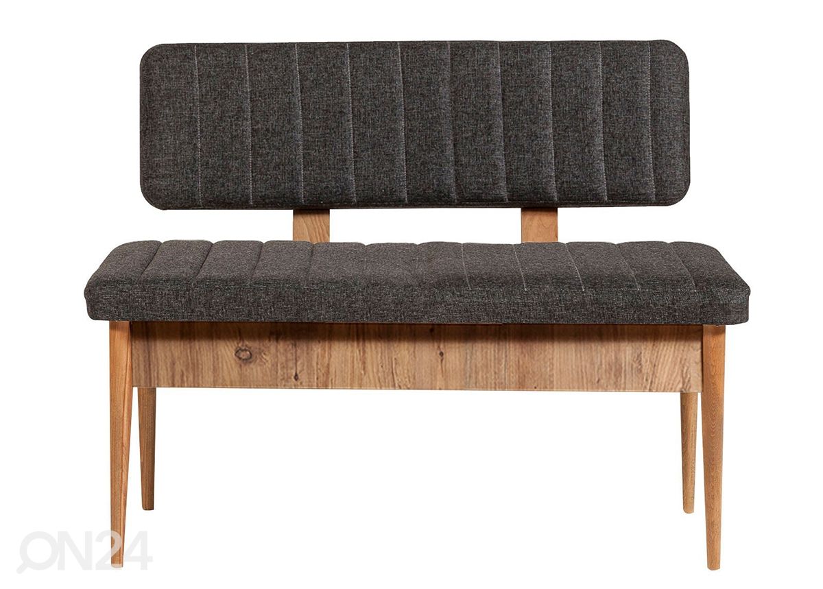 Jatkettava ruokapöytä 80x130-165 cm + 2 tuolia + 2 penkkiä kuvasuurennos