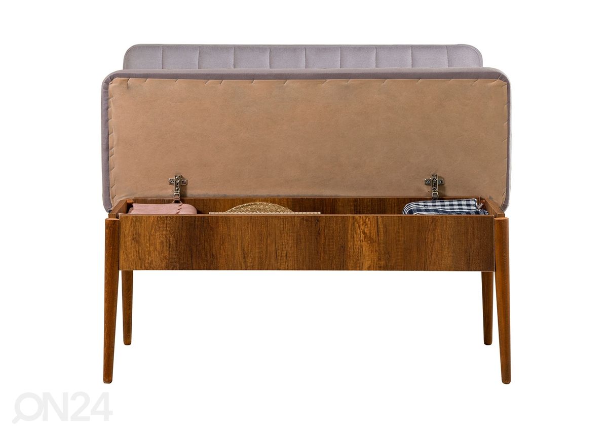 Jatkettava ruokapöytä 80x130-165 cm + 2 tuolia + 2 penkkiä kuvasuurennos