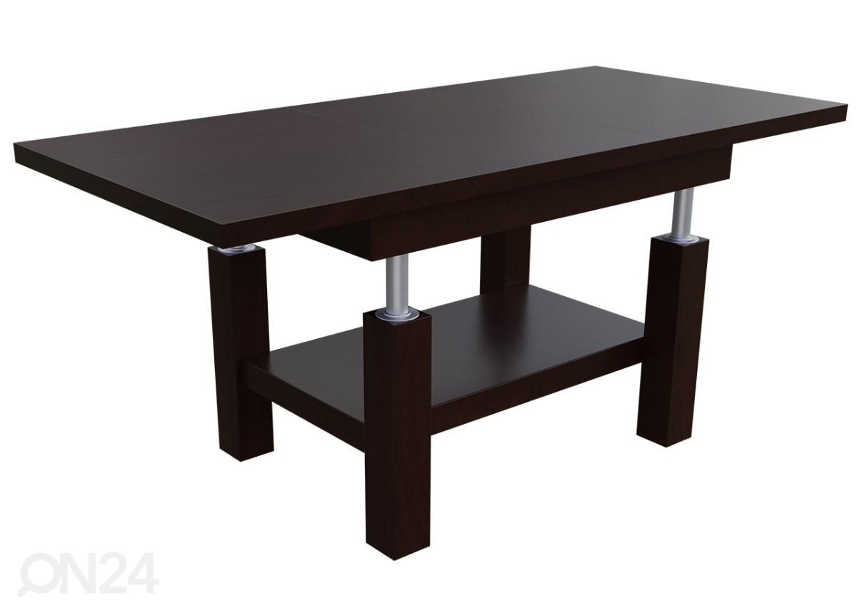Jatkettava ruokapöytä 80x130-170 cm + 4 tuolia kuvasuurennos
