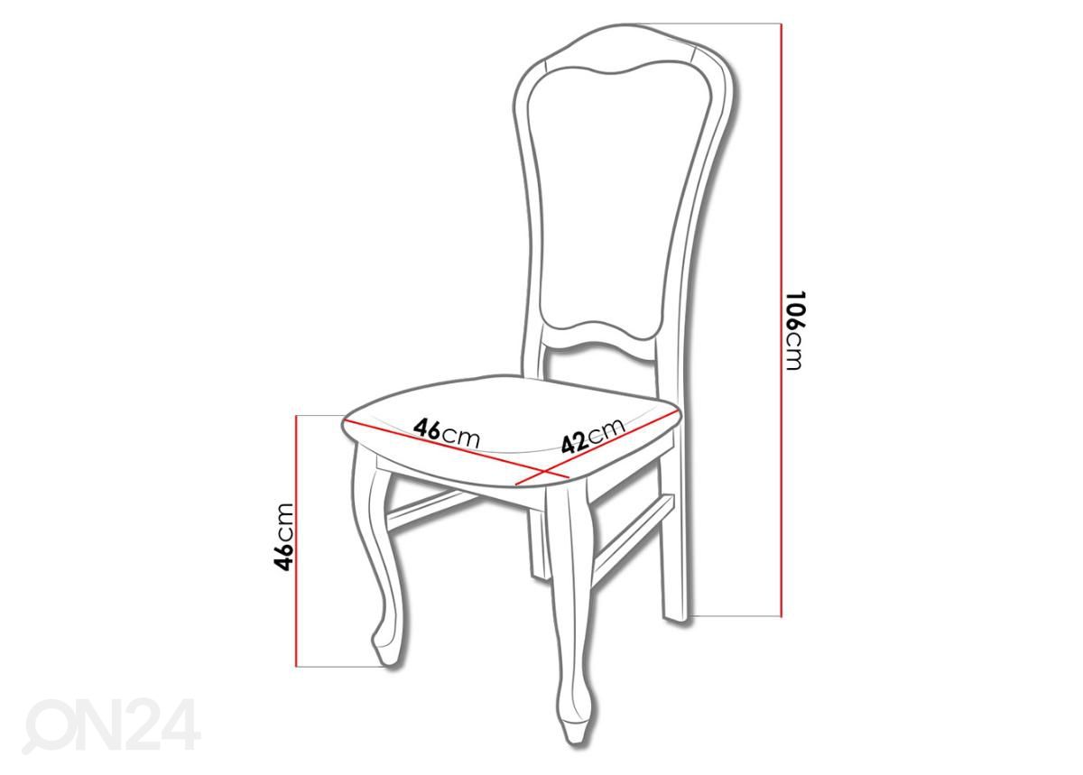 Jatkettava ruokapöytä 90x160-210 cm + 8 tuolia kuvasuurennos