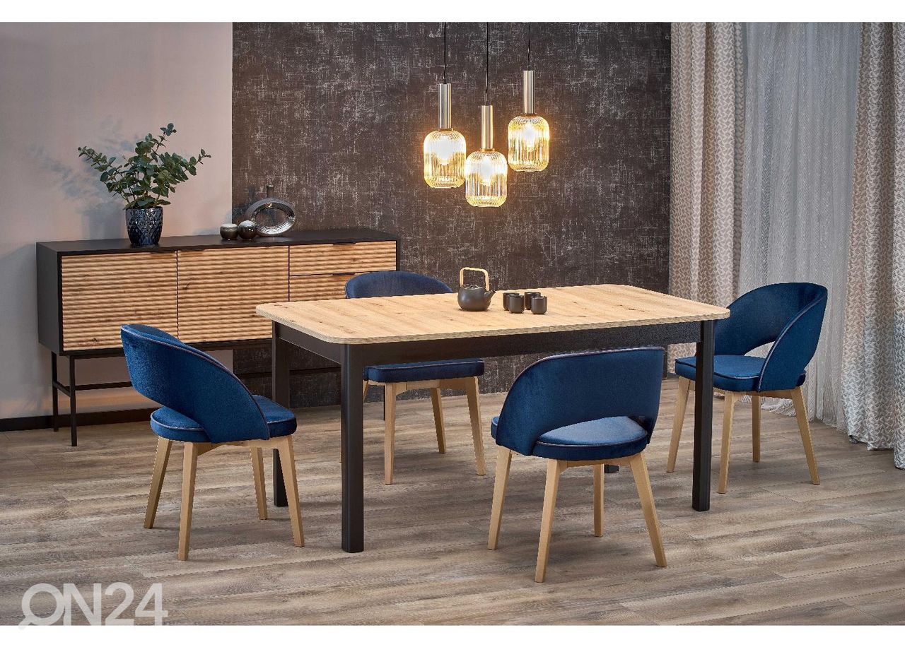 Jatkettava ruokapöytä 90x160/228 cm kuvasuurennos