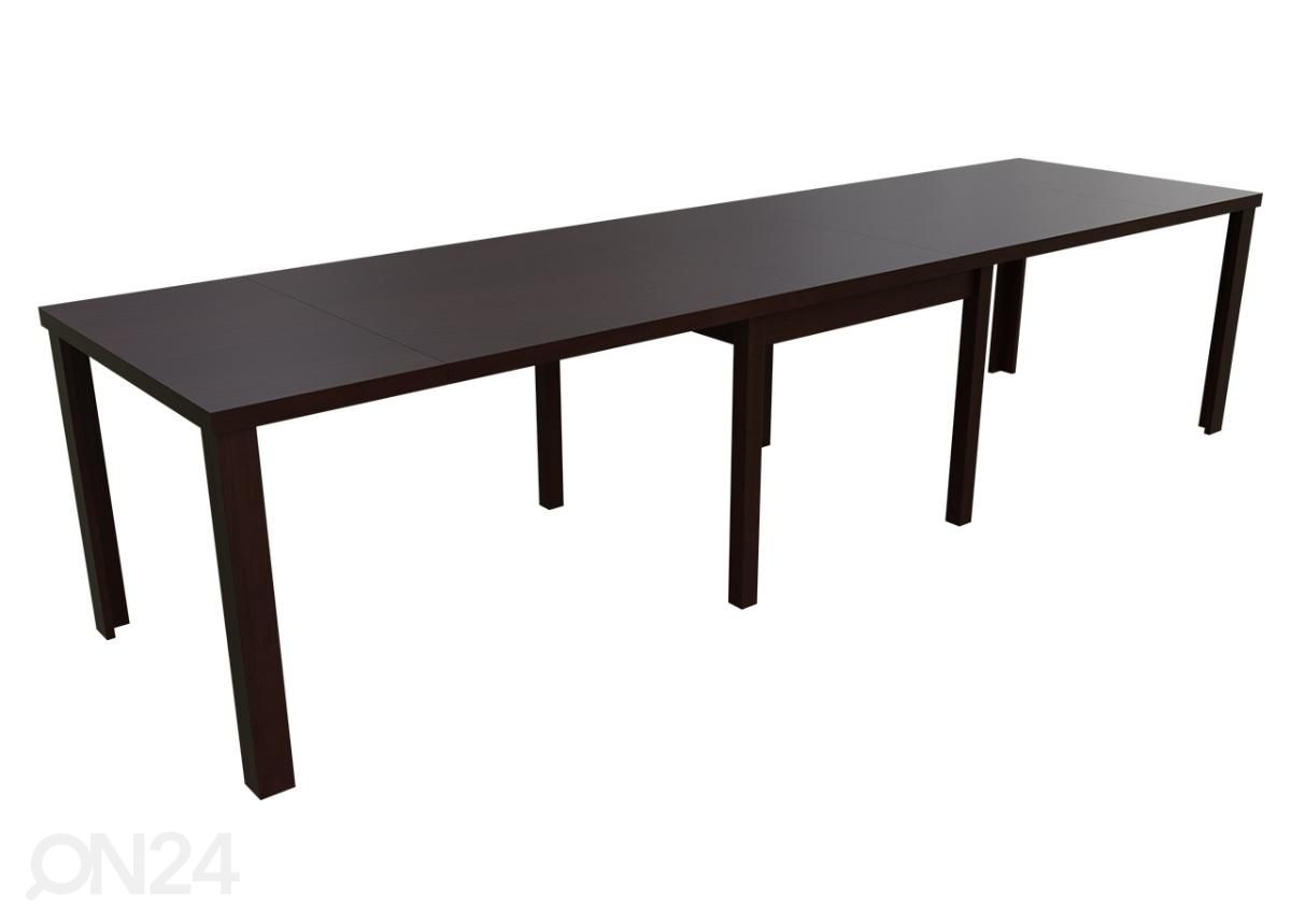 Jatkettava ruokapöytä 90x90-330 cm + 4 tuolia kuvasuurennos
