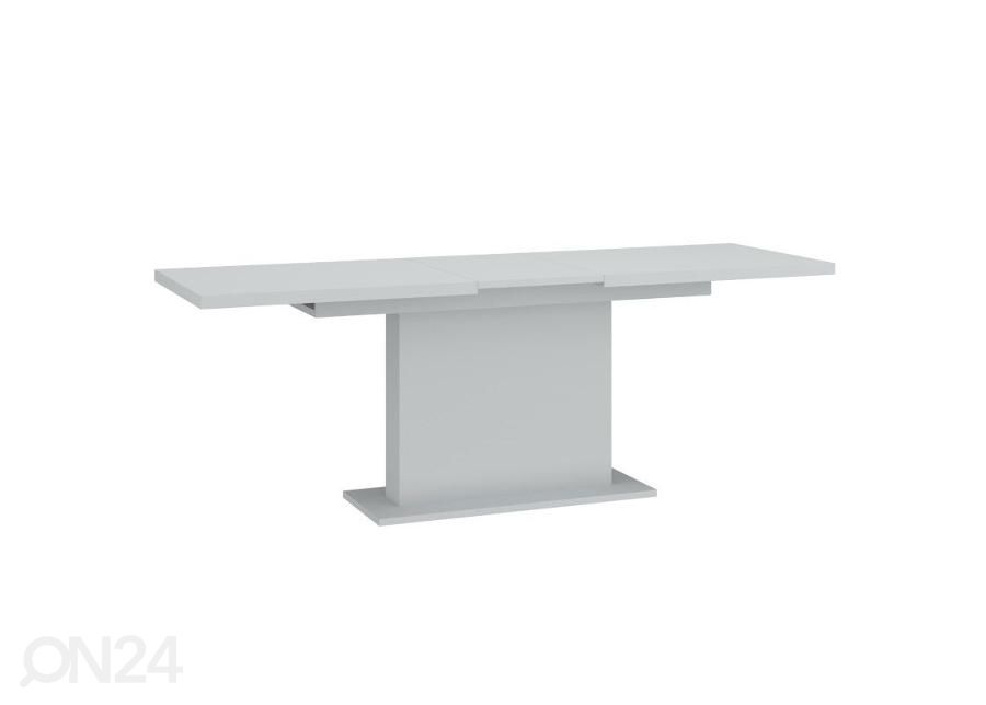 Jatkettava ruokapöytä Alverno 160-200x90 cm, vaaleanharmaa kuvasuurennos