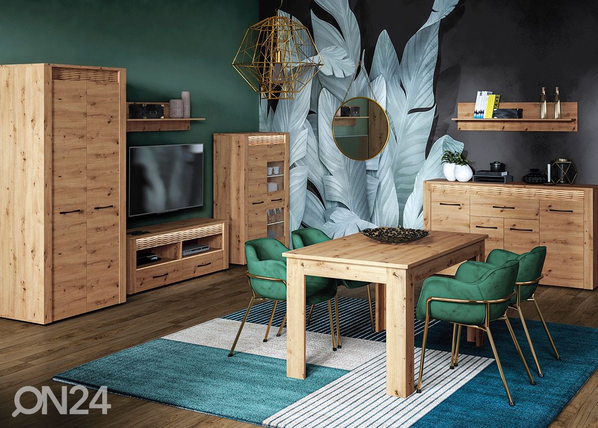 Jatkettava ruokapöytä Arda 82x140/180cm kuvasuurennos