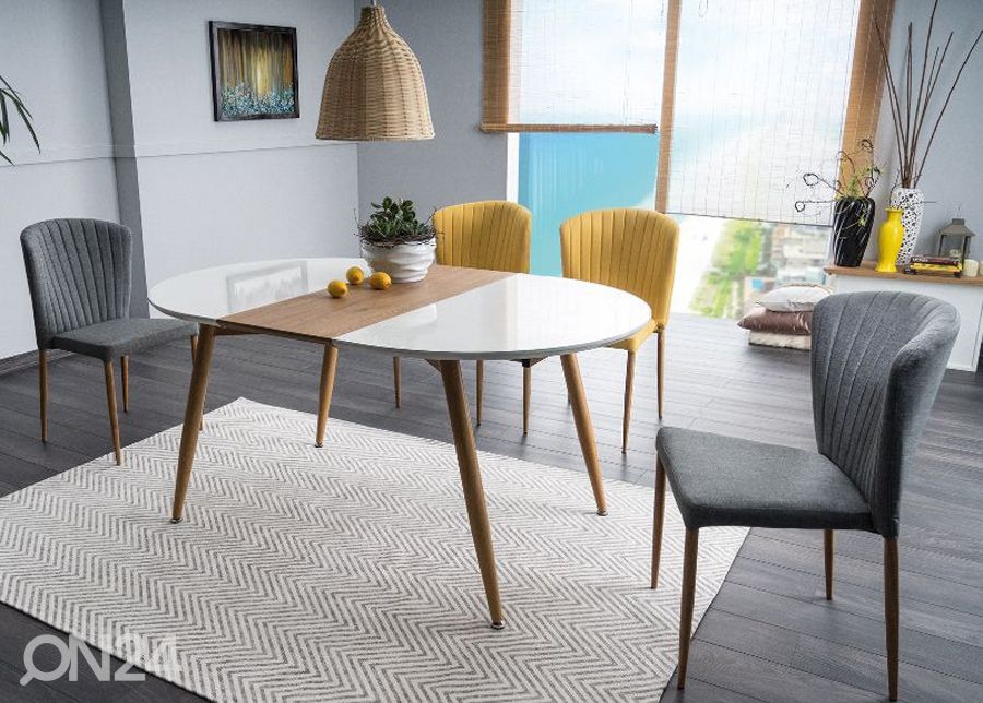Jatkettava ruokapöytä Avon 100x120-200 cm kuvasuurennos