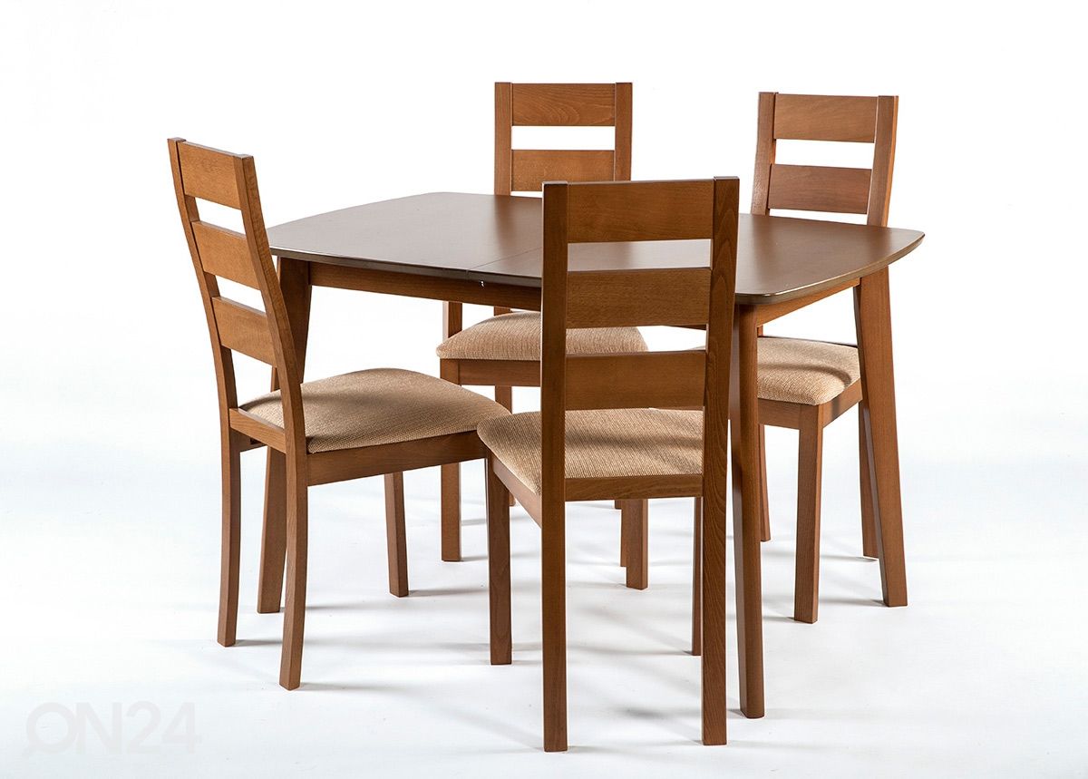 Jatkettava ruokapöytä BARI 80x120-150 cm, pähkinä kuvasuurennos