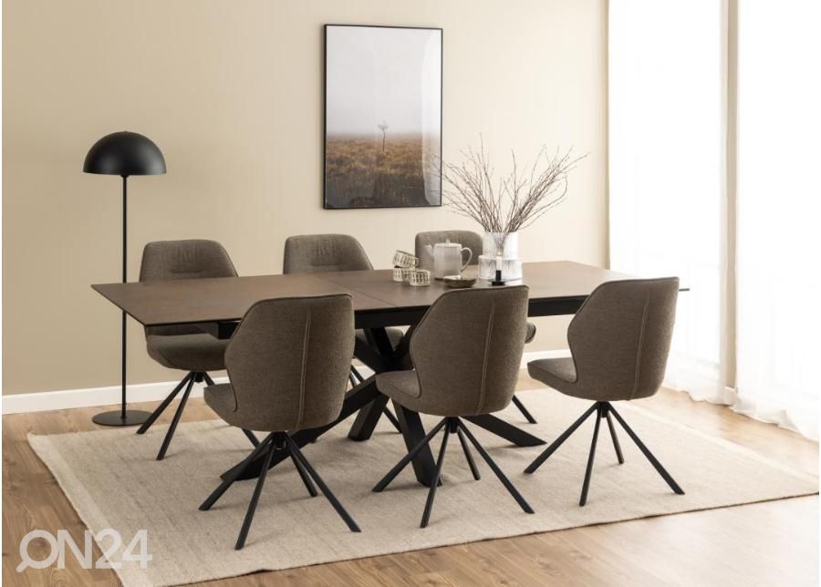 Jatkettava ruokapöytä Beira 100x200/240 cm kuvasuurennos