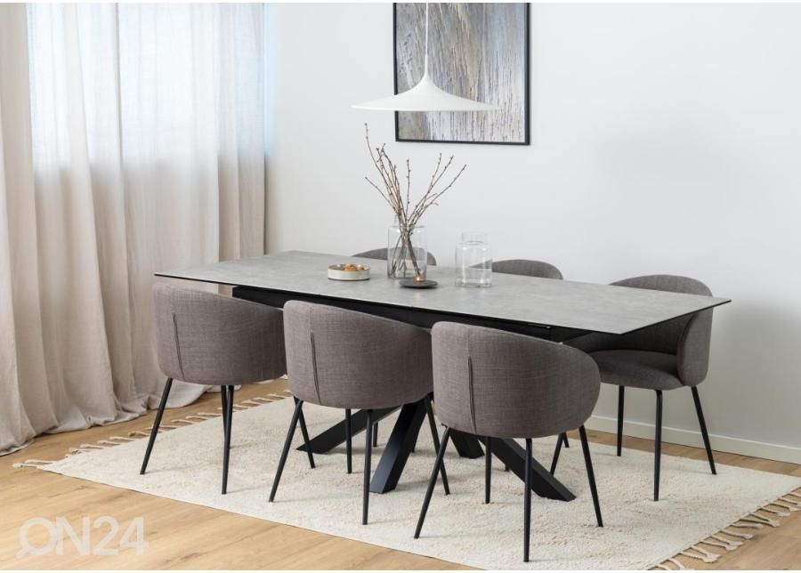 Jatkettava ruokapöytä Beira 90x168/210 cm kuvasuurennos