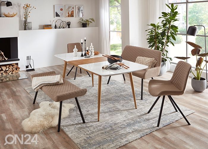 Jatkettava ruokapöytä Bozen 160-200x90 cm kuvasuurennos