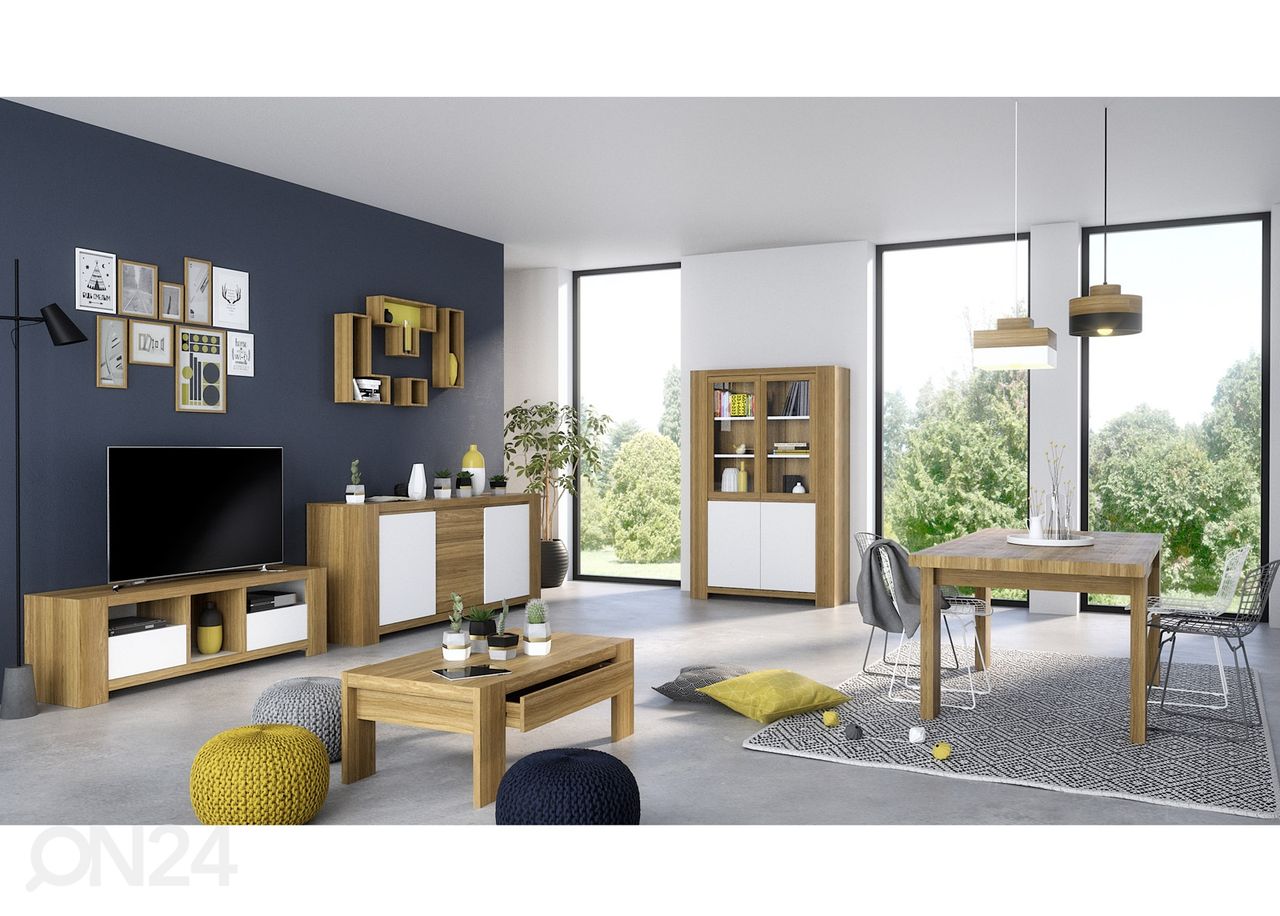 Jatkettava ruokapöytä Camton 140/180x90 cm kuvasuurennos