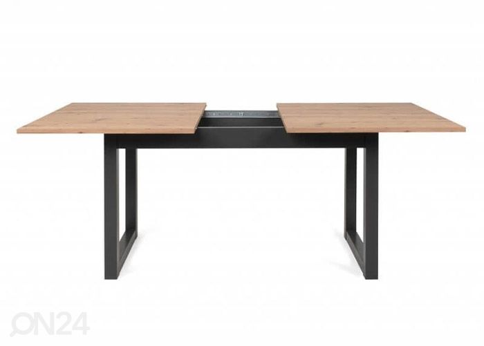 Jatkettava ruokapöytä Denver 160-200x90 cm, antrasiitti/artison tammi kuvasuurennos
