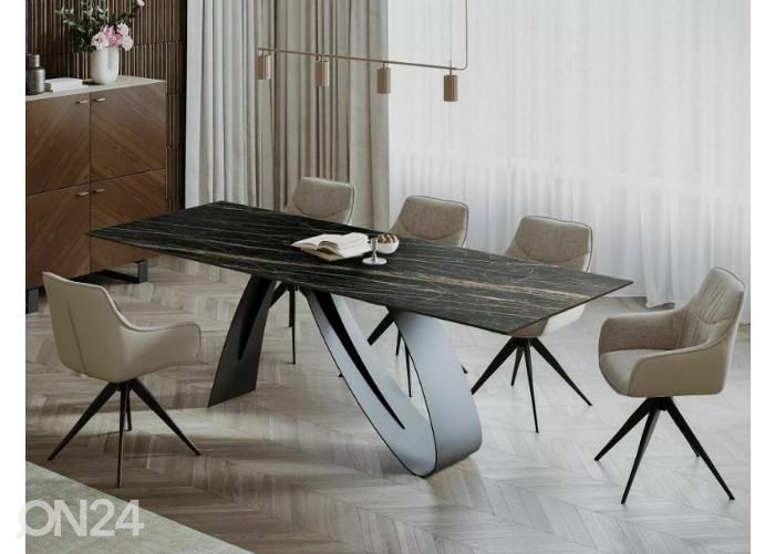 Jatkettava ruokapöytä Dune 160-240x90 cm kuvasuurennos