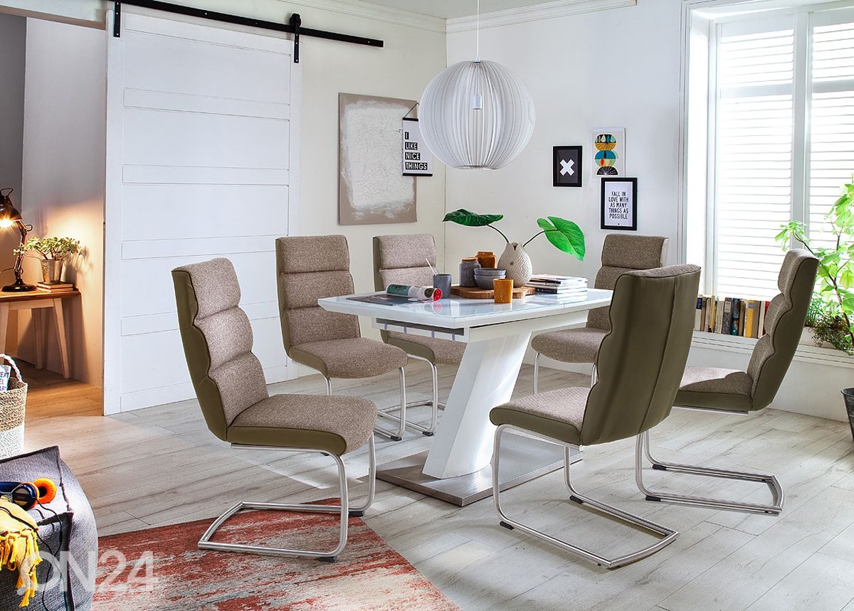 Jatkettava ruokapöytä Galina 120-160x80 cm kuvasuurennos