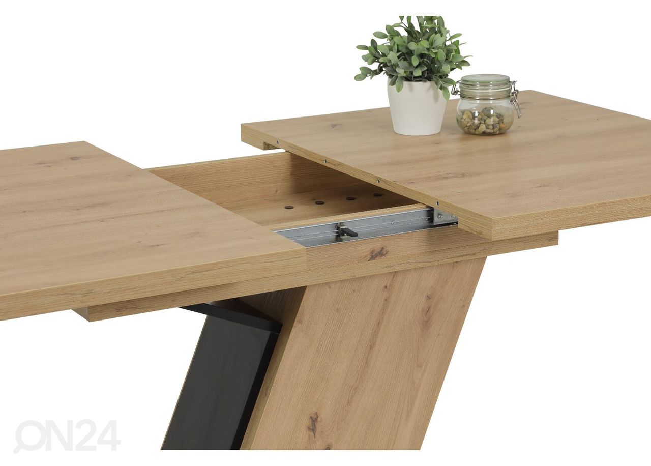 Jatkettava ruokapöytä Jeanette 90x140-180 cm kuvasuurennos