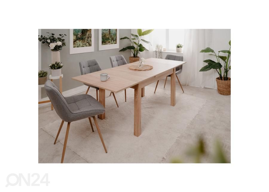 Jatkettava ruokapöytä Longford 120/200x80 cm kuvasuurennos