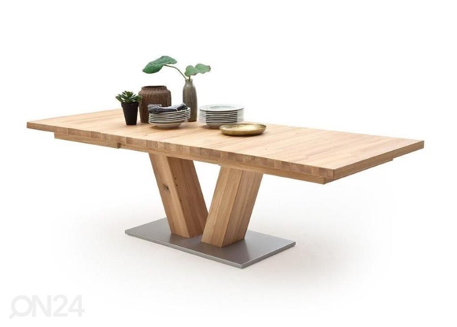 Jatkettava ruokapöytä Managua 140-220x90 cm kuvasuurennos