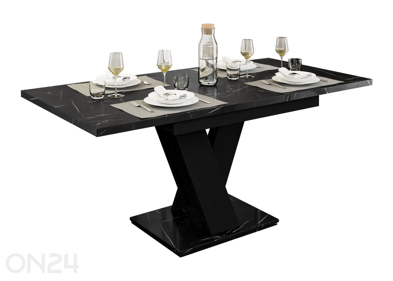 Jatkettava ruokapöytä Mas 80x120/160 cm kuvasuurennos