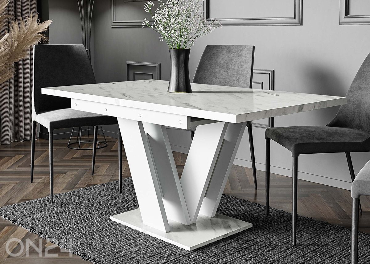 Jatkettava ruokapöytä Mas 80x120/160 cm kuvasuurennos