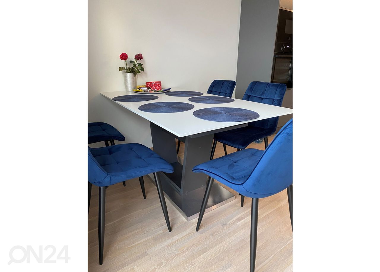 Jatkettava ruokapöytä Micelli 160/240x90 cm kuvasuurennos