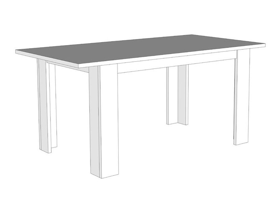 Jatkettava ruokapöytä Oscar 160-200x90 cm kuvasuurennos
