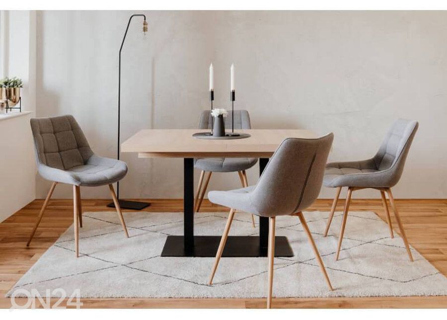 Jatkettava ruokapöytä Quadrato 120/200x80 cm kuvasuurennos