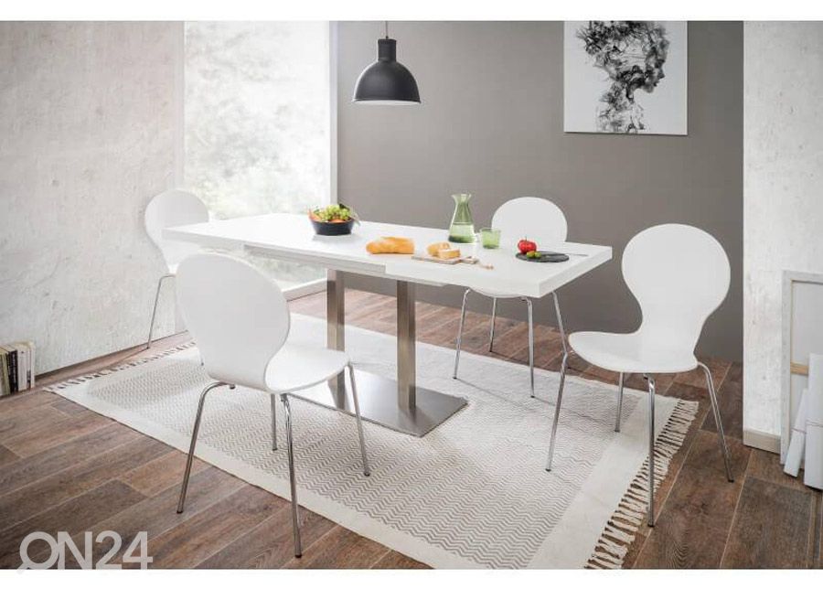 Jatkettava ruokapöytä Quadrato 120/200x80 cm kuvasuurennos