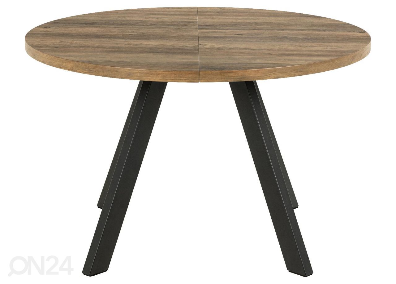 Jatkettava ruokapöytä Saida Ø120/210x75 cm kuvasuurennos