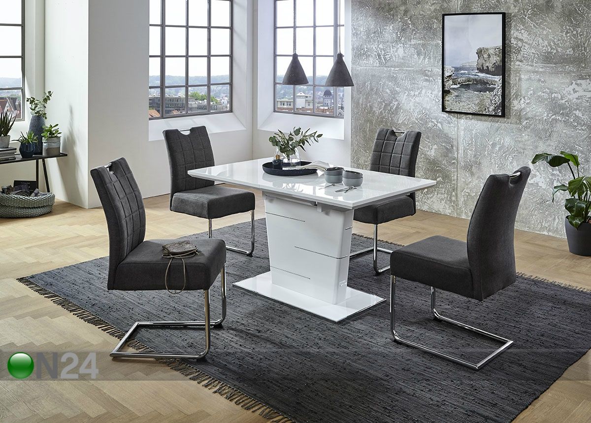 Jatkettava ruokapöytä Sila 80x140-180 cm kuvasuurennos
