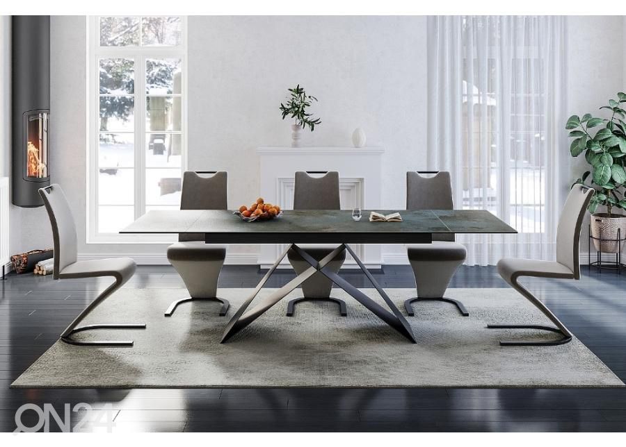 Jatkettava ruokapöytä West 160-240x90 cm kuvasuurennos
