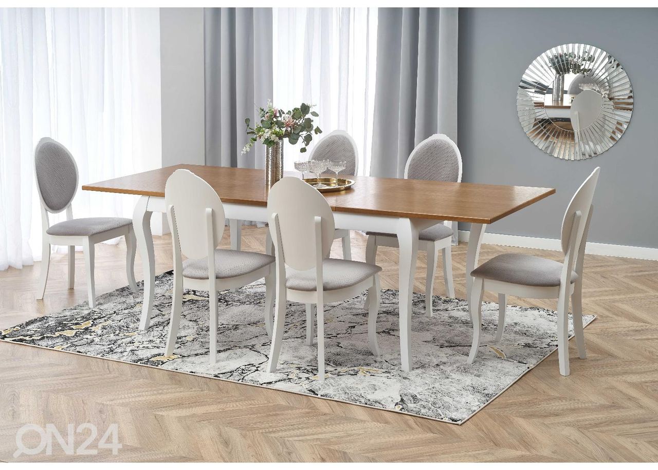 Jatkettava ruokapöytä160/240x90 cm kuvasuurennos