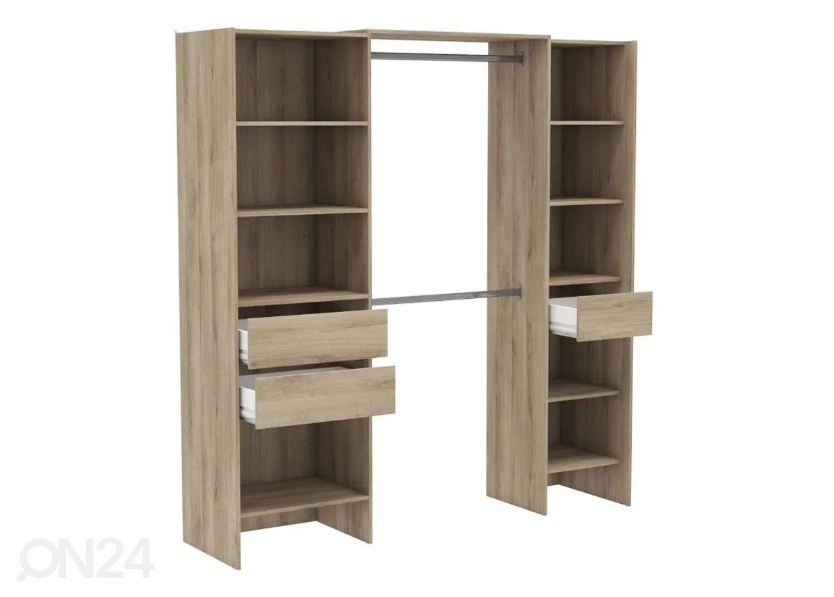 Jatkettava vaatekaappijärjestelmä Miami 192 cm kuvasuurennos