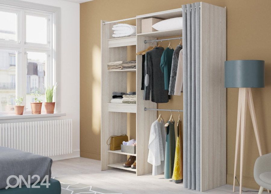 Jatkettava vaatekaappijärjestelmä Odeon 168 cm kuvasuurennos