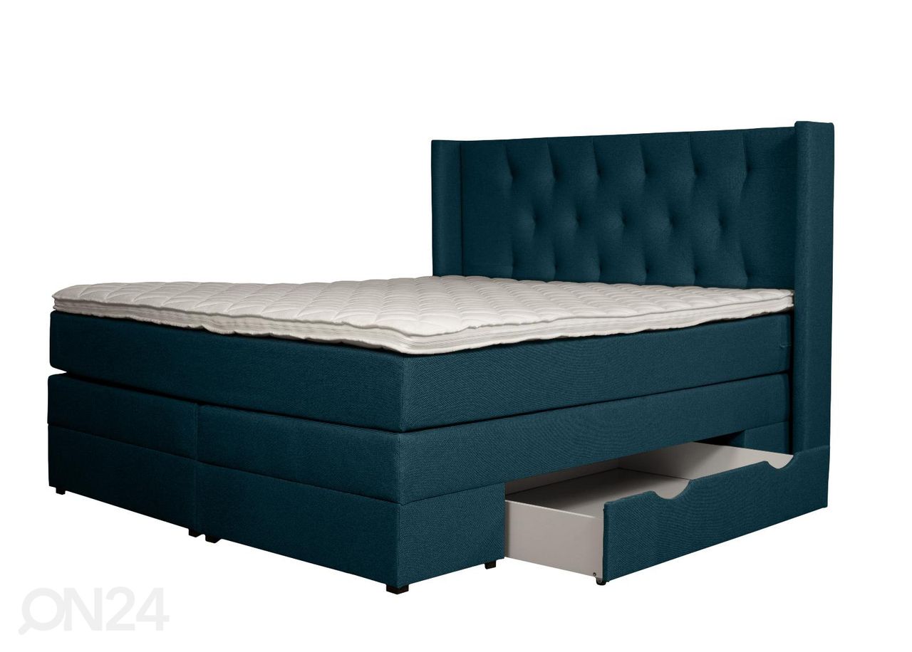 Jenkkisänky vuodevaatelaatikoilla Sanna 200x200 cm kuvasuurennos