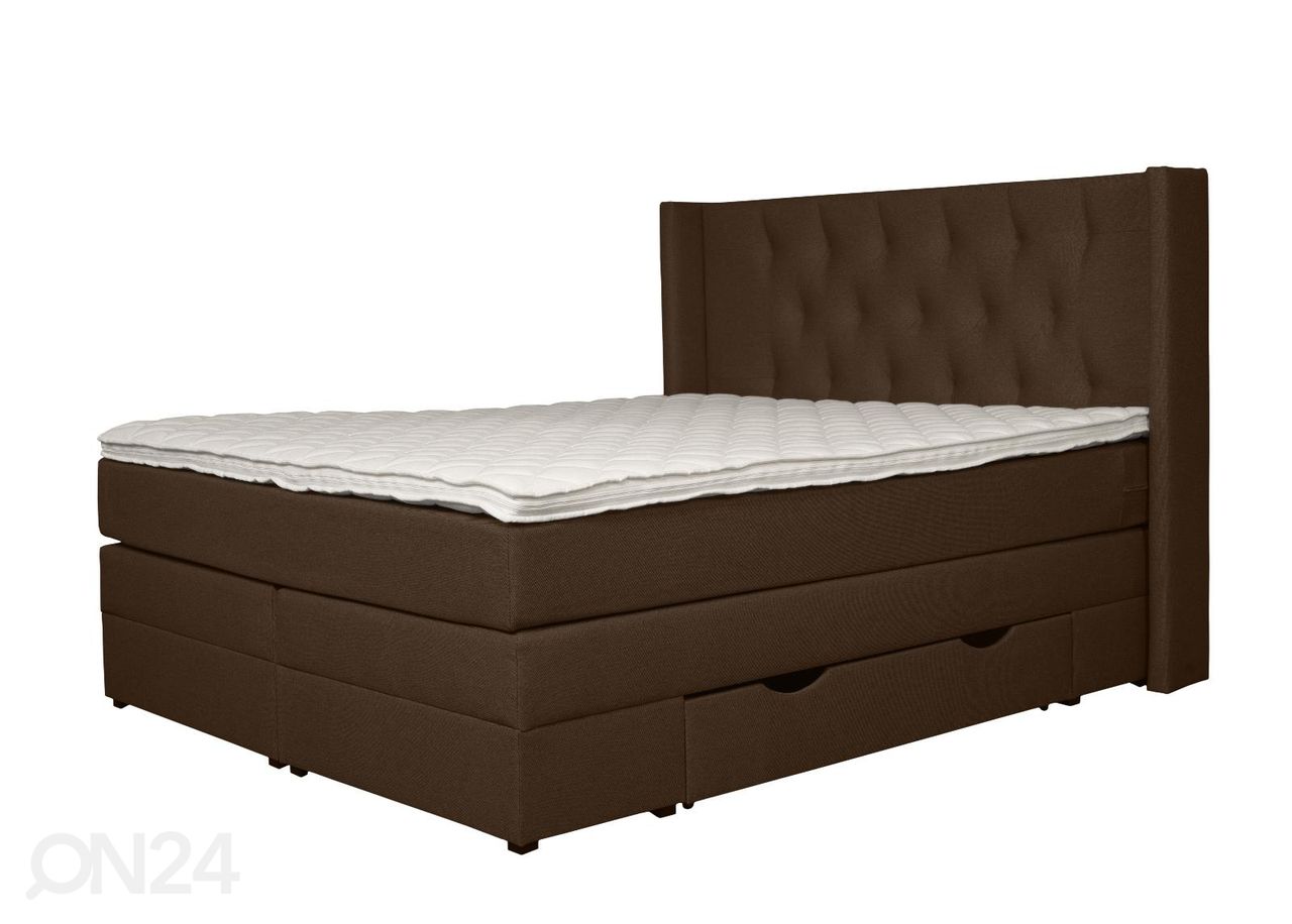 Jenkkisänky vuodevaatelaatikoilla Sanna 200x200 cm kuvasuurennos