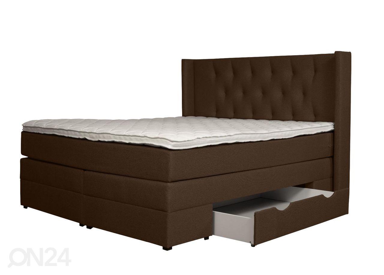 Jenkkisänky vuodevaatelaatikoilla Sanna 200x200 cm kuvasuurennos