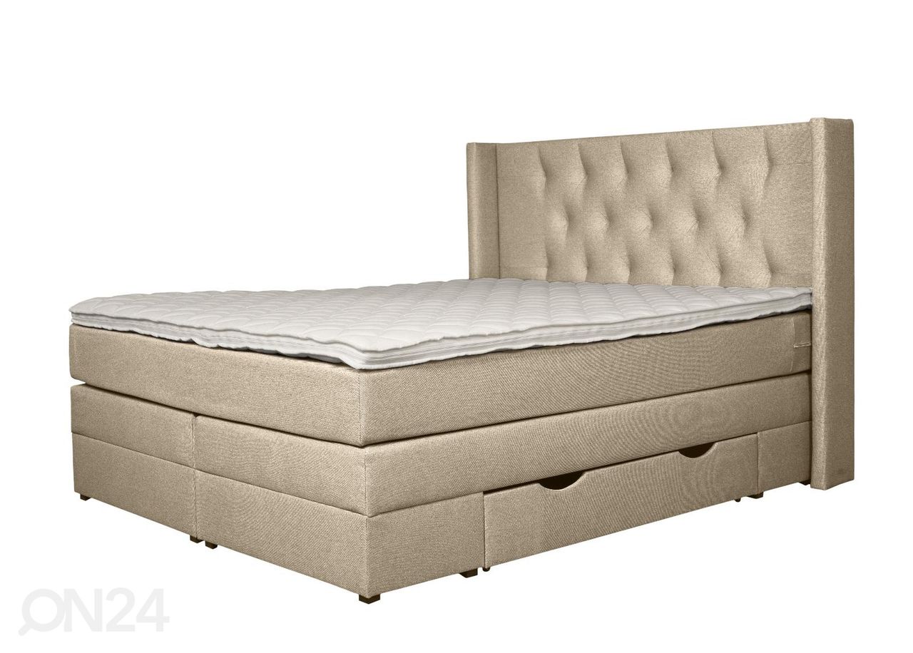 Jenkkisänky vuodevaatelaatikoilla Sanna 200x200 cm kuvasuurennos
