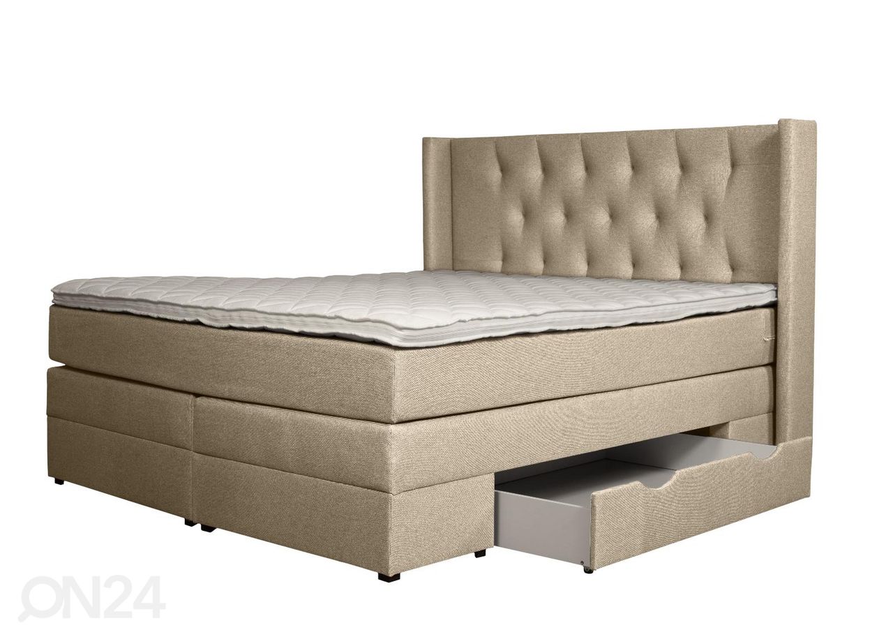 Jenkkisänky vuodevaatelaatikoilla Sanna 200x200 cm kuvasuurennos