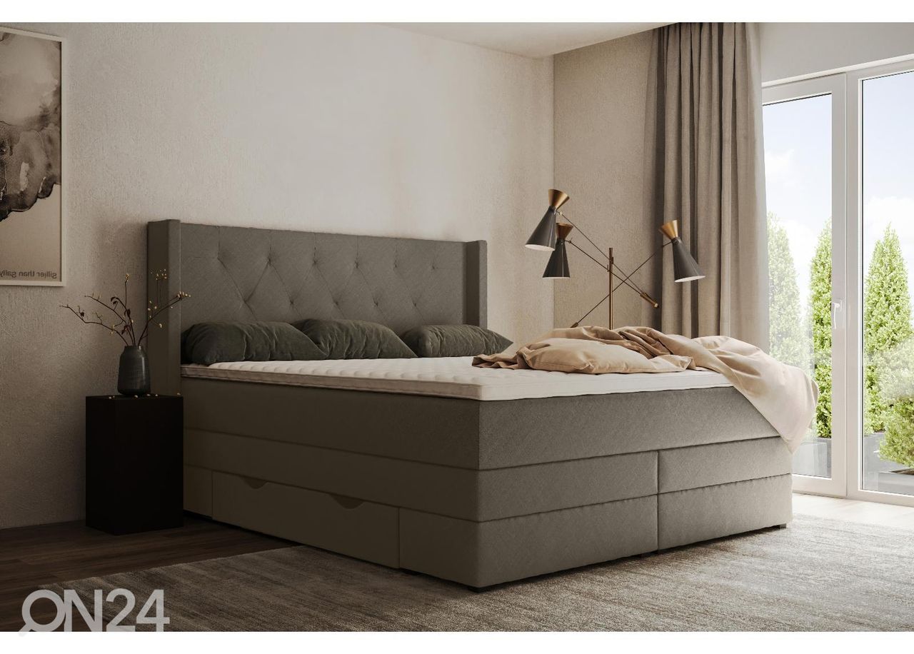 Jenkkisänky vuodevaatelaatikoilla Sanna 200x210 cm kuvasuurennos